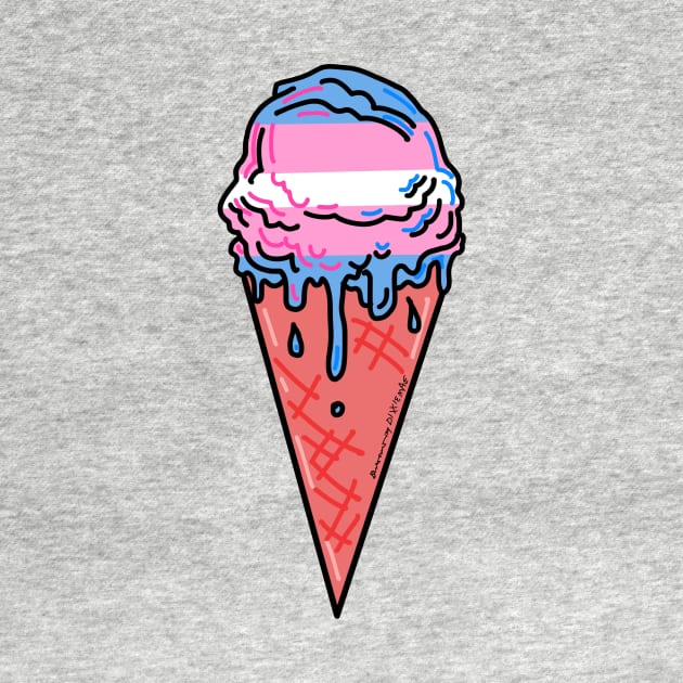 Trans Pride Cone (pocket) by DixxieMae